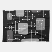 Linge De Cuisine 1950 Eames Era Art Crosshairs Black White (Horizontal)