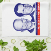 Linge De Cuisine 1956 Vote Ike et Dick (Plié)