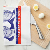 Linge De Cuisine 1956 Vote Ike et Dick (Quart Plié)
