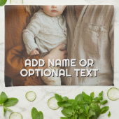 Linge De Cuisine 1 Modèle de texte simple et pleine photo (Plié)