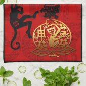 Linge De Cuisine 2016 ans année chinoise de singe de la nouvelle (Plié)