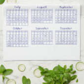 Linge De Cuisine 2022 Calendrier - Font de structure Veri Peri (Plié)