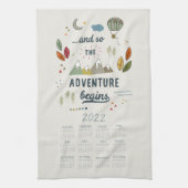 Linge De Cuisine 2022 Tea Towel Calendar Cuisine Dish Towel (Vertical)