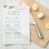 Linge De Cuisine 2023 Tea Towel Calendar Alimentation Lover Kitchen (Quart Plié)