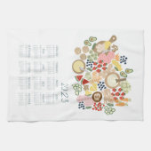 Linge De Cuisine 2023 Tea Towel Calendar Alimentation Lover Kitchen (Horizontal)