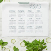 Linge De Cuisine 2023 Tea Towel Calendar Cuisine Dish Towel Art (Plié)