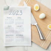 Linge De Cuisine 2023 Tea Towel Calendar Cuisine Dish Towel Art (Quart Plié)
