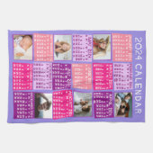 Linge De Cuisine 2024 Année Calendrier mensuel Mod photo Collage (Horizontal)