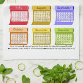 Linge De Cuisine 2024 Calendrier Boulons de structure Police de tis (Plié)