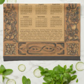 Linge De Cuisine 2024 Calendrier Château de Windsor Cadre inspiré p (Plié)