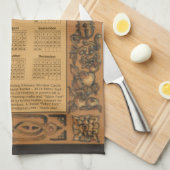 Linge De Cuisine 2024 Calendrier Château de Windsor Cadre inspiré p (Quart Plié)