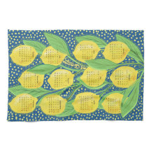 2024 Calendrier Vignes citron