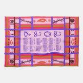 Linge De Cuisine 2026 Calendar Girl Power Curvy Plaid Frame (Horizontal)