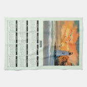 Linge De Cuisine 2026 Calendar of a White Lighthouse in Sunset (Horizontal)