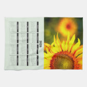Linge De Cuisine 2026 Calendar of Beautiful Yellow Sunflower (Horizontal)