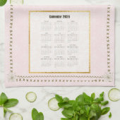 Linge De Cuisine 2026 Calendar Towel Paris View Custom Message (Plié)