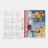 Linge De Cuisine 2026 Coffee Lovers KItchen Tea Towel Calendar (Horizontal)