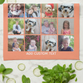 Linge De Cuisine 21 Photo Collage - Grille avec texte supplémentair (Plié)