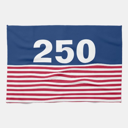 Linge De Cuisine 250 Red White and Blue USA Anniversary (Horizontal)