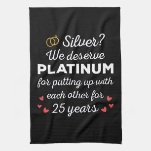 Linge De Cuisine 25e anniversaire du Mariage I - Couple drôle d'arg