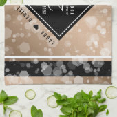 Linge De Cuisine 28e anniversaire du Mariage de lin élégant (Plié)