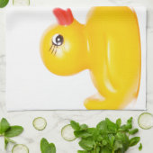 Linge De Cuisine 2 canards en caoutchouc dans l'amour (Plié)