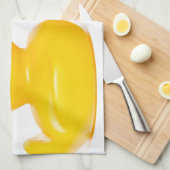 Linge De Cuisine 2 canards en caoutchouc dans l'amour (Quart Plié)