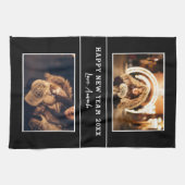 Linge De Cuisine 2 Collage de photos Bonne année 2023 (Horizontal)