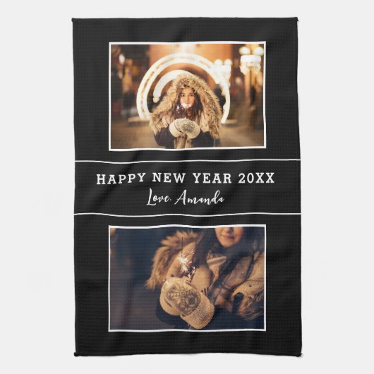 Linge De Cuisine 2 Collage de photos Bonne année 2023 (Vertical)