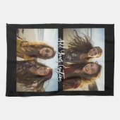 Linge De Cuisine 2 Collage photo avec légende de script tendance -  (Horizontal)