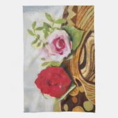 Linge De Cuisine 2 tableaux rose (Vertical)