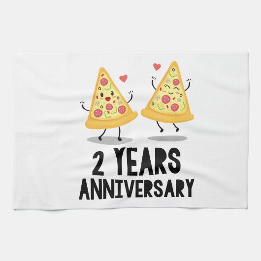 Linge De Cuisine 2e anniversaire 2 ans (Horizontal)