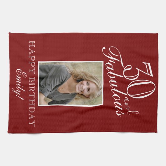 Linge De Cuisine 30 and Fabulous Personalized Birthday (Horizontal)
