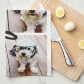 Linge De Cuisine 3 Collage photo - Joyeux Noël moderne Rejoice (Quart Plié)