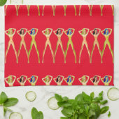 Linge De Cuisine 3 femmes à long pattes debout Thunder_Cove (Plié)