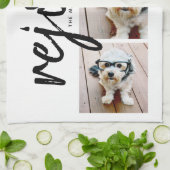 Linge De Cuisine 3 Photo avec Moderne Joyeux Noël Réjouissez (Plié)