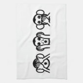 Linge De Cuisine 3 singes sages Emoji (Vertical)