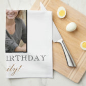 Linge De Cuisine 40 et fabuleux Elégant 40e anniversaire Photo (Quart Plié)