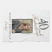 Linge De Cuisine 40 et fabuleux Elégant 40e anniversaire Photo (Horizontal)