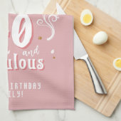 Linge De Cuisine 40 et Fabulous Foliage rose photo 40e anniversaire (Quart Plié)