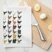 Linge De Cuisine 49 poules de poulet (Quart Plié)