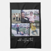 Linge De Cuisine 4 Collage de photos - vous pouvez changer la coule (Vertical)