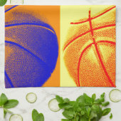 Linge De Cuisine 4 couleurs Pop Art Basketball (Plié)