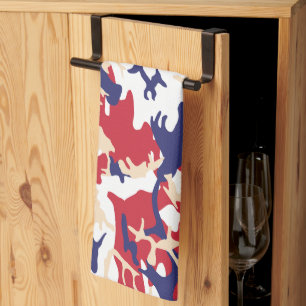 Linge De Cuisine 4 juillet, Jour de l'Indépendance, Beige de camouf