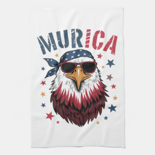 Linge De Cuisine 4 juillet Patriotique Drôle Aigle États-Unis