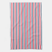 Linge De Cuisine 4 juillet rouge blanc rayures patriotique (Vertical)
