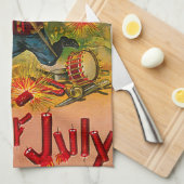 Linge De Cuisine 4 juillet vintage (Quart Plié)