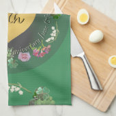 Linge De Cuisine 4e anniversaire du Mariage Fruit Floral (Quart Plié)