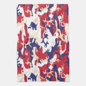 Linge De Cuisine 4th of July, Independence day, Camouflage Beige (Vertical)