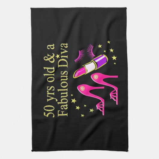 LINGE DE CUISINE 50 ANS ET UNE DIVA FABULEUSE (Vertical)